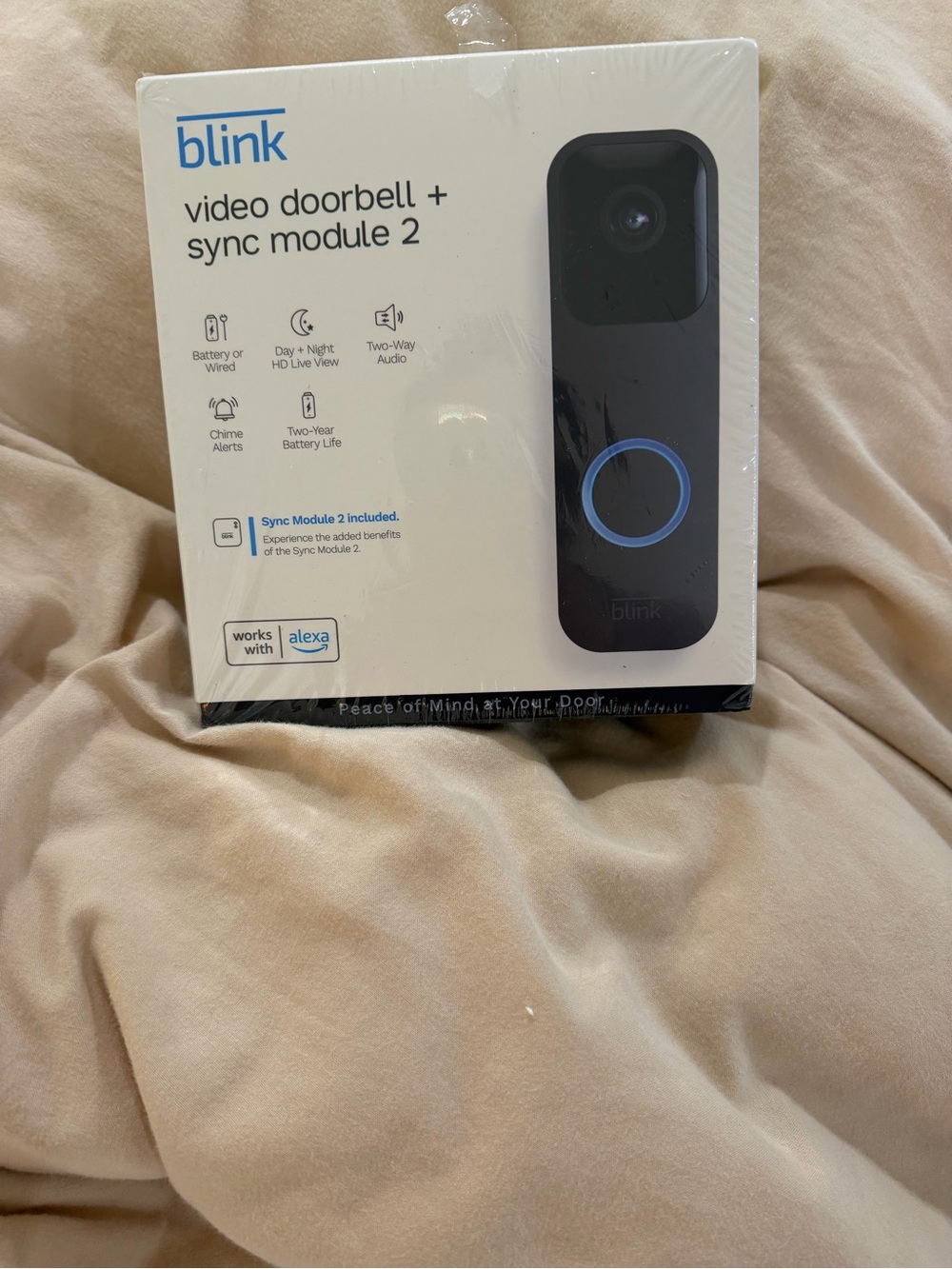 Blink Video Doorbell + Sync Module 2 - Black - Picture 3 of 4